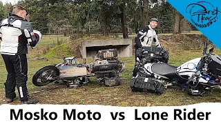 Mosko Moto Backcountry 35L Panniers (bags) vs. Lone Rider Motobags