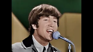(COLORIZED) The Beatles - From Me To You (Ed Sullivan, Censored]