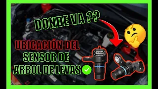 ✅ Dónde Va El SENSOR DE ARBOL De LEVAS 👉🏻(Ubicación Del Sensor De LEVAS) En Los Carros