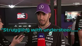 Lewis Hamilton on SEVERE TYRE DEGREDATION - Post Race Interview - Japanese Grand Prix 2024 #f1