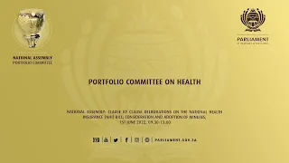 Portfolio Committee on Health,1st June 2022