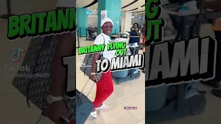 BRITANNY FLYING OUT TO MIAMI TO SEE WORLD DAWG #funny #jamaican #gossip #caribbean #britannia