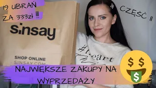 MIERZYMY UBRANIA Z WYPRZEDAŻY W SINSAY część II