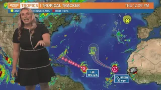 Hurricane Lee expected to strengthen to a Category 5 this weekend, path avoids Caribbean Islands