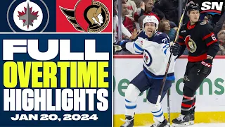 Winnipeg Jets at Ottawa Senators | FULL Overtime Highlights