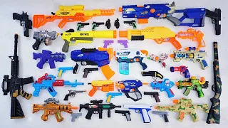 Collecting Sniper Gun AK47 GUN NERF SNIPER RIFLE M16 GUN NERF FORNITE NERF LONGSTRIKE X SHOT GUN