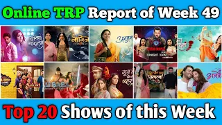Online TRP Report of Week 49 : Top 20 Shows of this Week