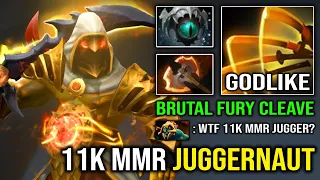 BRUTAL 11K MMR GOD Skadi Slow Juggernaut 1st ITEM Battle Fury with Insane Farming Speed Dota 2