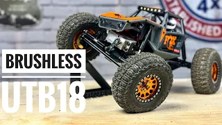 Axial Capra UTB18 - BRUSHLESS Conversion - HUGE GAINS!! Installation, Review, Crawling & More!