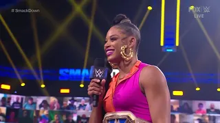 Bianca Belair challenges Bayley to a Smack Down Women's Title Match at Hell in a Cell (Full Segment)