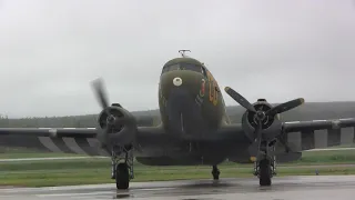 Douglas C-47A Skytrain - Engine Start Up & Takeoff