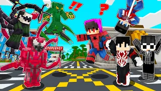 SPIDERMAN vs CARNAGE in Minecraft | MATINDING LABANAN PARA SA KAPAYAPAAN SA OMOCITY !!