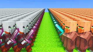 10 000 ЖИТЕЛЕЙ VS 10 000 РАЗБОЙНИКОВ в Minecraft!