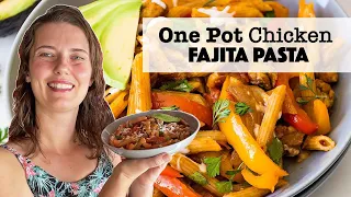 One Pot Chicken Fajita Pasta - You will love this easy dinner recipe