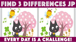 【find 3 differences】It is important to do brain training every day No1008