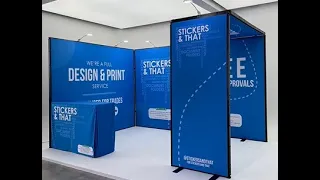 3x4m DIY modular trade show exhibition booth display.
