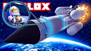 FLYING a HUGE ROCKET to SPACE | Roblox