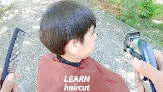 how is a boy's haircut done? learn!! hair cutting transformation #stylistelnar (Hd video)