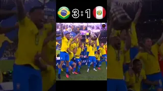 Brazil vs Peru Copa America Final 2019 #vibe #football #short