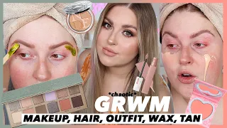 being stressed for 30 min straight 🤷🏼‍♀️ WAXING, TANNING, OOTD, MAKEUP, HAIR, DISASTER!!