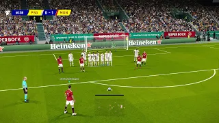 PSG vs Manchester United | C.Ronaldo Free Kick Goal Final UEFA Champions League UCL Messi vs Ronaldo
