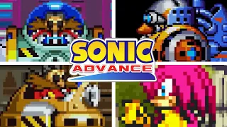SONIC ADVANCE - All Bosses (As All Characters)