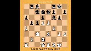 Viktor Korchnoi vs Mikhail Tal, 1962 #chess #chessgame