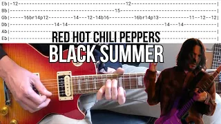 Red Hot Chili Peppers - Black Summer Solo Guitar Lesson (with Tabs)