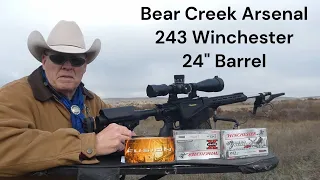 BCA 243 Win. Testing 3 Factory Loads. Winchester XP, Win. Super X, Federal Fusion.