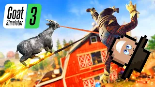 A CABRA VIROU UM ESPANTALHO (Goat Simulator 3 • Parte 3)