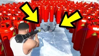 CAN YOU BREAK THE ALIEN OUT OF THE ICE? (GTA 5)