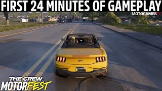 The Crew Motorfest - First 24 Minutes of Gameplay | New Ford Mustang, Donut Media Playlist Intro