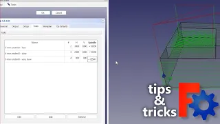 FreeCAD CAM Tips - 10 || Different speeds and feeds for a tool || Path Workbench