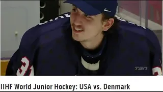 IIHF Junior WC 2015-2016 Group Stage Denmark vs USA (31 Dec 2015)