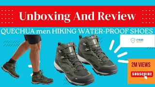 DECATHLON QUECHUA Men’s Hiking Shoes (WATERPROOF) MH100 ! FULL UNBOXING COME WITH 2 YEARS WARRANTY