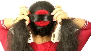 New Easy juda hairstyle with gajra || simple hairstyle || cute hairstyle || hairstyle for girls