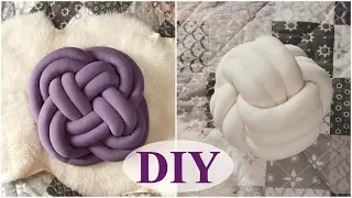 KNOT PILLOW diy. Detailed master class. 2 ways to tie the knot pillows.