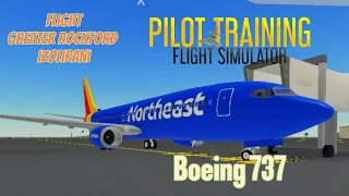 Flight Greater Rockford/ izolirani  Boeing 737 Southwest  PTFS