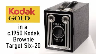 1950 Kodak Brownie Target Six-20 with Kodak Gold 200 film