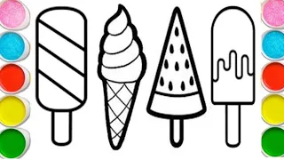 ice cream drawing, ice cream drawing for kids, ice cream drawing for beginners