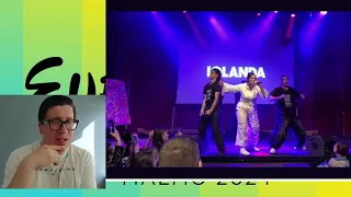 Iolanda Performs "Grito" at Ukrainian Malmo Party | Eurovision 2024 (Portugal) #reaction