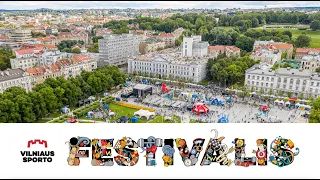 Vilniaus sporto festivalis: fitneso modelių varžybos, kultūristai ir štangos spaudimas su Ironvytu