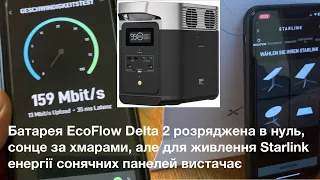 StarLink від Ecoflow Delta 2, без електромережі, хоч на острові