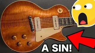 So This is What Lurks Under a Vintage Goldtop! | WYRON | 1955 Gibson Les Paul Half Flame Plain Top