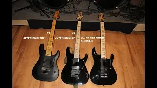 EMG 707 vs EMG 57 vs Seymour Duncan Signature Jeff Loomis Schecter JL7FR Tone