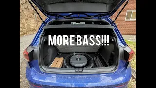 Mk8 Golf R Cerwin Vega Subwoofer Install Overview