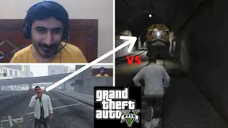 FRANKLIN becomes THE INCREDIBLE HULK VS GTA V TRAIN (GTA 5 Mods)