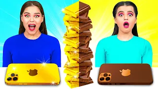 Desafío De Comida Real vs. De Comida Chocolate por Ideas 4 Fun Challenge