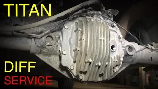 Nissan Titan Rear Differential Fluild Service 2004+ (Tips and Tricks)