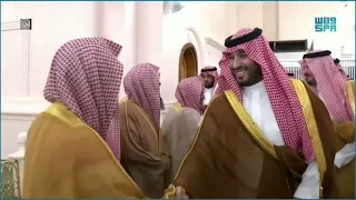 Crown Prince Mohammad Bin Salman visits Masjid An Nabawi and performs the prayer in Rawdah, Madina